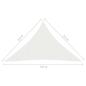 Preview: Sonnensegel 160 g/m² Weiß 3,5x3,5x4,9 m HDPE