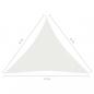 Preview: Sonnensegel 160 g/m² Weiß 4x4x4 m HDPE