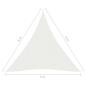 Preview: Sonnensegel 160 g/m² Weiß 5x6x6 m HDPE