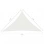 Preview: Sonnensegel 160 g/m² Weiß 5x5x6 m HDPE