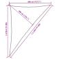 Preview: Sonnensegel 160 g/m² Weiß 4x5x6,8 m HDPE