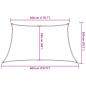 Preview: Sonnensegel 160 g/m² Weiß 3/4x2 m HDPE