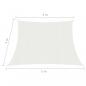 Preview: Sonnensegel 160 g/m² Weiß 4/5x3 m HDPE