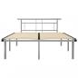 Preview: Bettgestell Grau Metall 140x200 cm