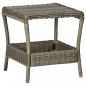 Preview: ARDEBO.de - Gartentisch Braun 45x45x46,5 cm Poly Rattan