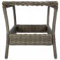 Preview: Gartentisch Braun 45x45x46,5 cm Poly Rattan