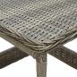 Preview: Gartentisch Braun 45x45x46,5 cm Poly Rattan