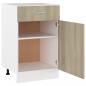 Preview: Schubunterschrank Sonoma-Eiche 50x46x81,5 cm Holzwerkstoff