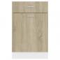 Preview: Schubunterschrank Sonoma-Eiche 50x46x81,5 cm Holzwerkstoff