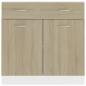 Preview: Schubunterschrank Sonoma-Eiche 80x46x81,5 cm Holzwerkstoff
