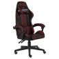 Preview: Gaming-Stuhl Schwarz und Weinrot Kunstleder
