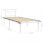 Preview: Bettgestell Weiß Metall 90x200 cm
