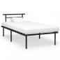 Preview: ARDEBO.de - Bettgestell Schwarz Metall 100x200 cm