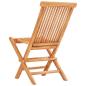 Preview: 3-tlg. Bistroset mit Anthrazit Kissen Massivholz Teak