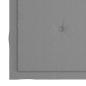 Preview: 3-tlg. Bistroset mit Grauen Kissen Massivholz Teak