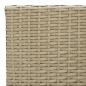 Preview: 3-tlg. Garten-Essgruppe Beige Poly Rattan und Glas