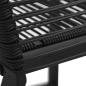 Preview: 3-tlg. Garten-Essgruppe PVC Rattan Schwarz