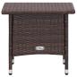 Preview: 2-tlg. Garten-Lounge-Set mit Kissen Poly Rattan Braun
