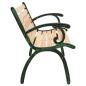 Preview: Gartenbank 123 cm Gusseisen und Massivholz Tanne