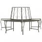 Preview: ARDEBO.de - Baumbank Halbrund 160 cm Stahl