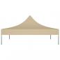Preview: Partyzelt-Dach 3x3 m Beige 270 g/m²