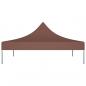 Preview: Partyzelt-Dach 3x3 m Braun 270 g/m²