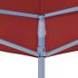 Preview: Partyzelt-Dach 6x3 m Burgunderrot 270 g/m²
