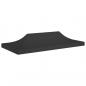 Preview: ARDEBO.de - Partyzelt-Dach 6x3 m Schwarz 270 g/m²