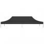 Preview: Partyzelt-Dach 6x3 m Schwarz 270 g/m²