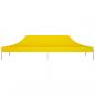 Preview: Partyzelt-Dach 6x3 m Gelb 270 g/m²