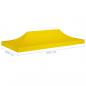 Preview: Partyzelt-Dach 6x3 m Gelb 270 g/m²