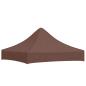 Preview: Partyzelt-Dach 2x2 m Braun 270 g/m²