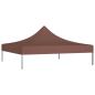 Preview: Partyzelt-Dach 2x2 m Braun 270 g/m²