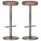 Preview: ARDEBO.de - Barhocker 2 Stk. Distressed Braun Echtleder 