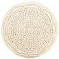 Preview: Makramee Sitzpuff Handgefertigt 45x30 cm Baumwolle 