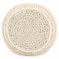 Preview: Makramee Sitzpuff Handgefertigt 45 x 30 cm Baumwolle 