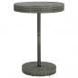 Preview: ARDEBO.de - Gartentisch Grau 75,5x106 cm Poly Rattan