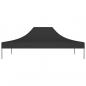 Preview: Partyzelt-Dach 4x3 m Schwarz 270 g/m²