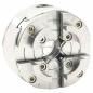 Preview: 4-Backen-Drechselfutter mit M33 Aufnahme Stahl Silbern 96 mm