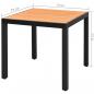 Preview: 5-tlg. Garten-Essgruppe PVC Rattan Schwarz und Braun