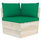 Preview: Garten-Paletten-Ecksofa mit Kissen Imprägniertes Fichtenholz