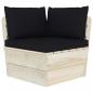 Preview: Garten-Palettensofa 2-Sitzer mit Kissen Fichtenholz
