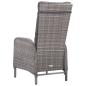 Preview: 5-tlg. Garten-Essgruppe Poly Rattan und Glas Grau