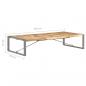 Preview: Couchtisch 180x90x40 cm Raues Mangoholz