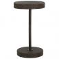 Preview: ARDEBO.de - Gartentisch Braun 60,5x106 cm Poly Rattan