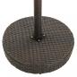 Preview: Gartentisch Braun 60,5x106 cm Poly Rattan