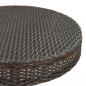 Preview: Gartentisch Braun 60,5x106 cm Poly Rattan