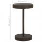 Preview: Gartentisch Braun 60,5x106 cm Poly Rattan