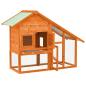 Preview: Kaninchenstall 140x63x120 cm Tanne Massivholz 