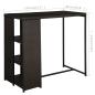 Preview: 5-tlg. Gartenbar-Set mit Kissen Poly Rattan Braun